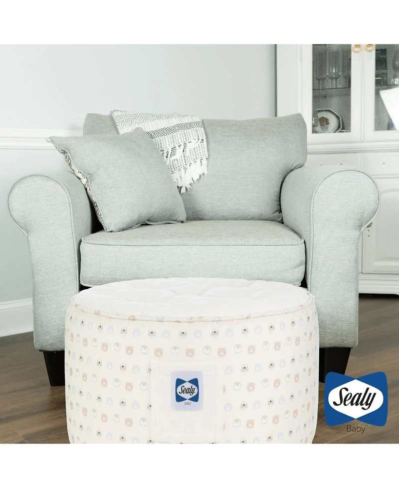 Sealy Baby Toddler Pouf - Spring Gray