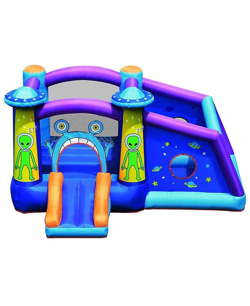 Gouun Castle Jumping Bouncer with Water Slide and 550W Blower