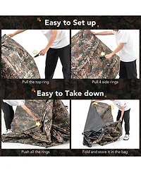 Gouun 360 One Way See Through Ground Hunting Blind for Deer and Turkey Hunting