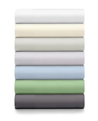 Ella Jayne Percale Cool and Crisp 500 Thread Count 100% Cotton Pillowcase Set, King