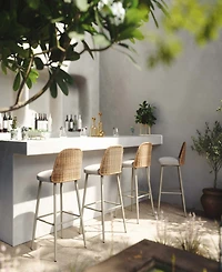 Tov Furniture 35.4" Outdoor Counter Stool