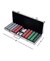 Trademark Poker Recreational Poker Set with 500 Chips and Case