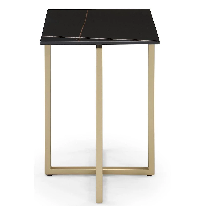 Emila 14" Square Sintered Stone Mix and Match Martini Table
