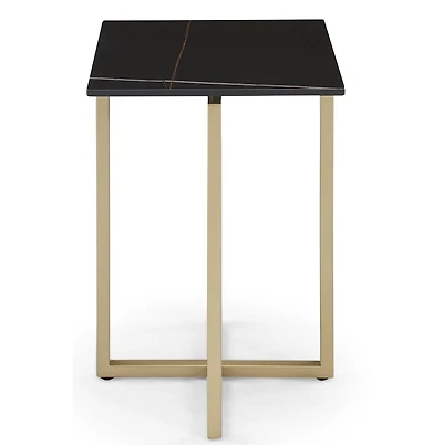 Emila 14" Square Sintered Stone Mix and Match Martini Table