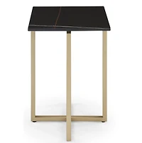 Emila 14" Square Sintered Stone Mix and Match Martini Table