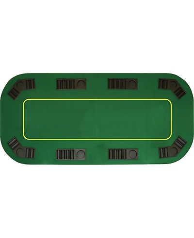 Trademark Poker 80" Deluxe Texas Holdem Folding Poker Tabletop