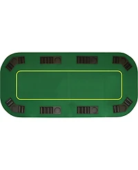 Trademark Poker 80" Deluxe Texas Holdem Folding Poker Tabletop