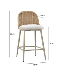 Tov Furniture 35.4" Outdoor Counter Stool