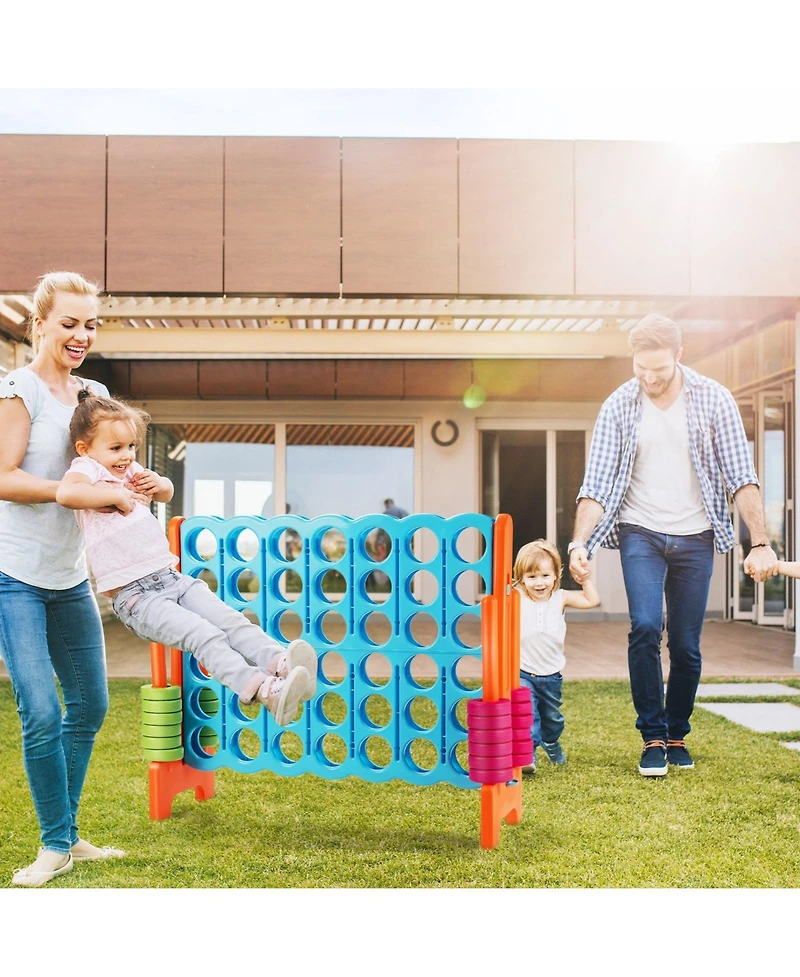 Gouun 4 in A Row 4-to-Score Giant Jumbo Game Set for Family Party Holiday