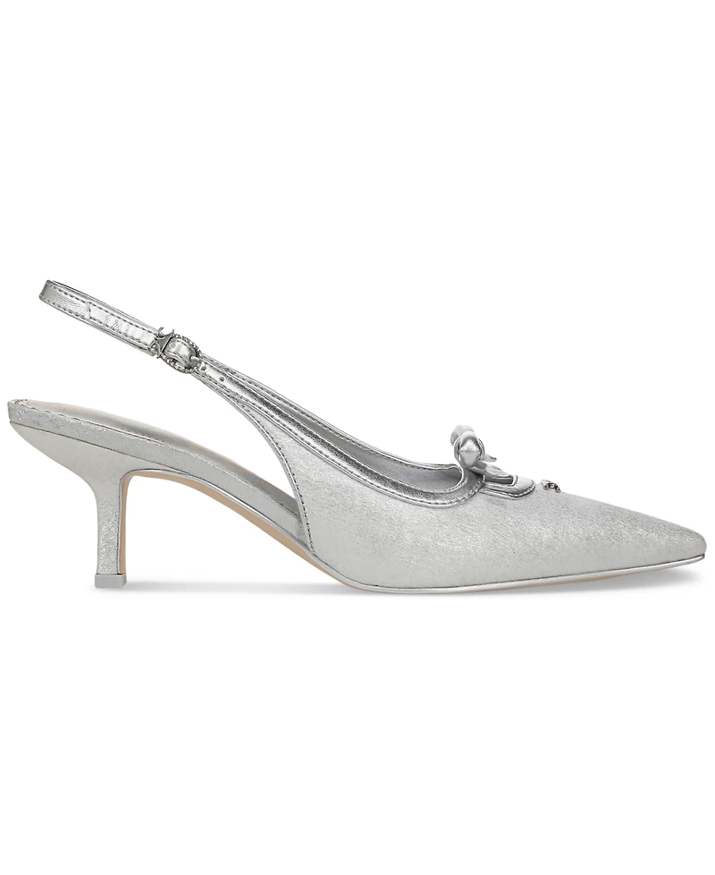Circus Ny by Sam Edelman Women's Cassidy Slingback Kitten-Heel Pumps