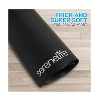 SereneLife Premium Exercise & Fitness Mat with Non-Slip Texture, 36x72 Inches