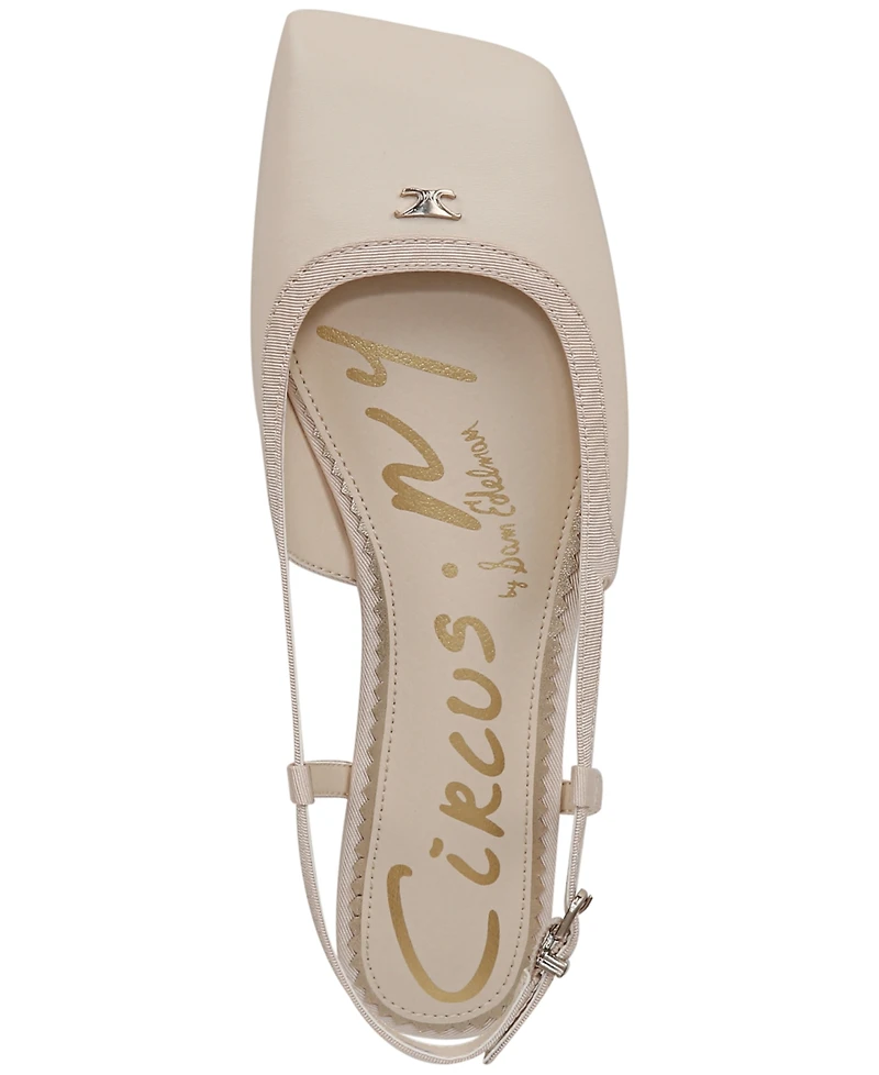Circus Ny By Sam Edelman Women's Allie Slingback Square-Toe Flats