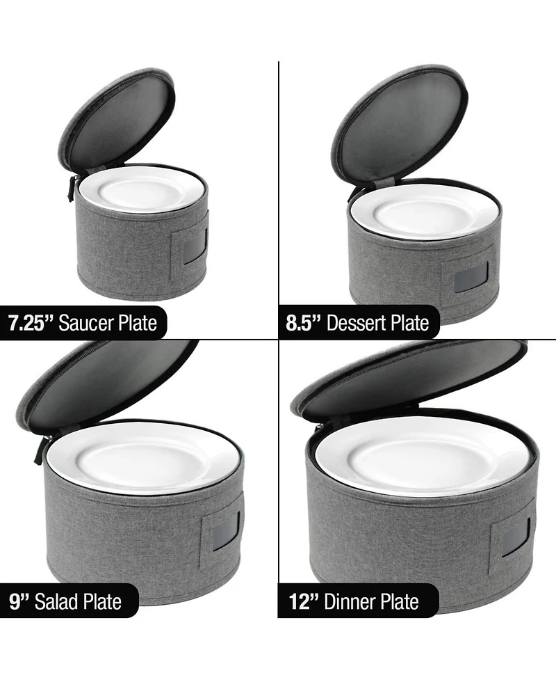 Sorbus -Piece Stackable Plate Carrier Set for Dinnerware