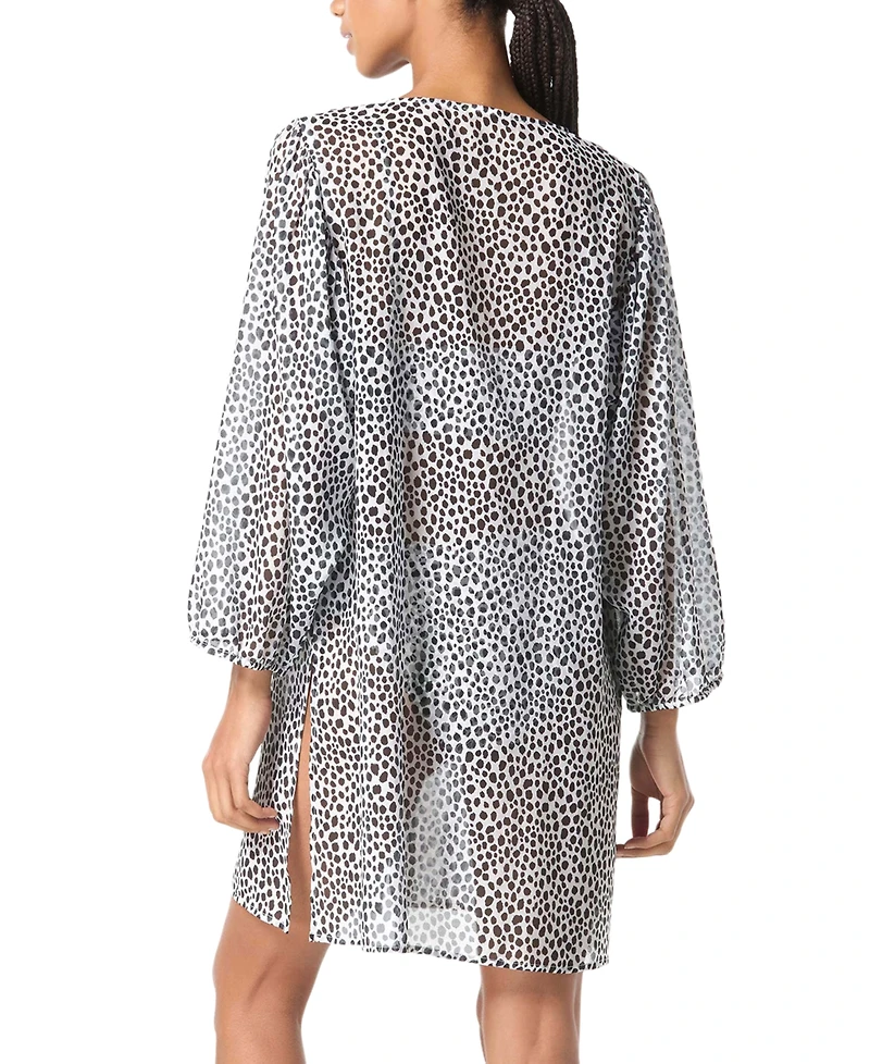 Michael Michael Kors Women's Chiffon Button-Front Cover-Up