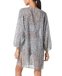 Michael Michael Kors Women's Chiffon Button-Front Cover-Up