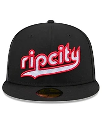 New Era Men's Black Portland Trail Blazers 2024/25 City Edition 59FIFTY Fitted Hat