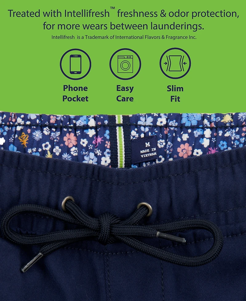 Society of Threads Men's Slim Fit Solid Drawstring Pants