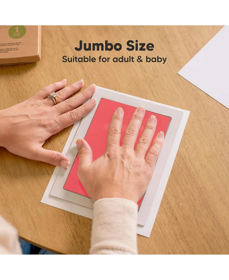 KeaBabies Kids 1pk Inkless Ink Pad Hand and Footprint Kit, Clean Touch Dog Paw, Nose Print Kit Pet Safe, Jumbo