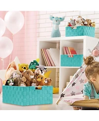 Sorbus 7-Piece Double Woven Basket Bin Set