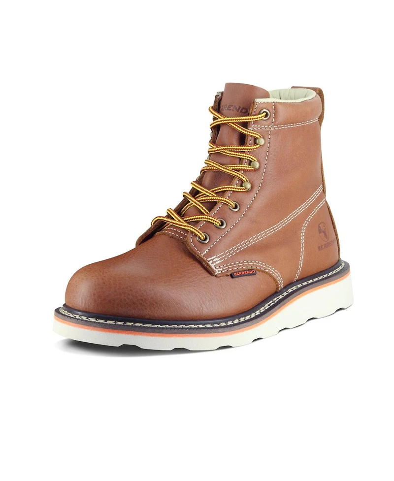 Berrendo Men's 6” Soft Toe Work Boots for Men – Safety Footwear Electrical Hazard Rated