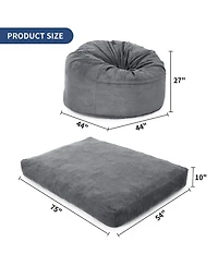 gaomon Bean Bag Chair for Adults, Giant Bean Bag Bed