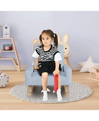 Gouun Kids Rocking Chair with Solid Wood Legs