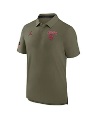Jordan Men's Olive Oklahoma Sooners 2024 Military Appreciation Tour Performance Polo
