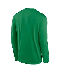 Nike Men's Green Oregon Ducks Primetime Center Lockup Two-Hit Legend Long Sleeve T-Shirt