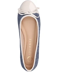 Journee Collection Women's Kaiah Cap Toe Ballet Flats