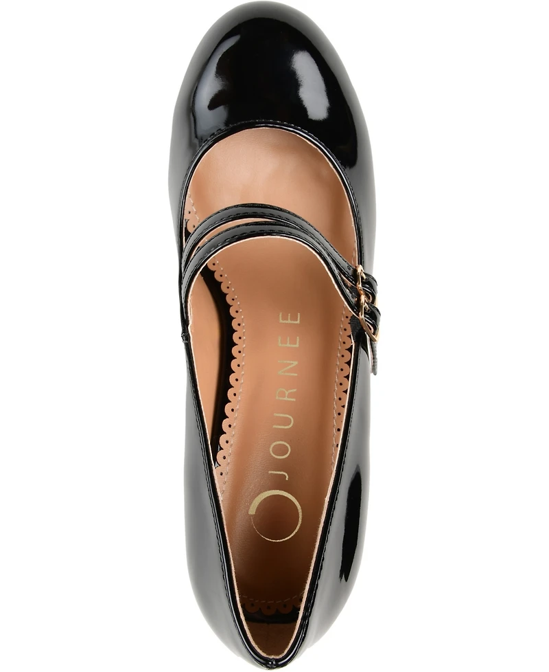 Journee Collection Women's Windy Double Strap Mary Jane Pumps