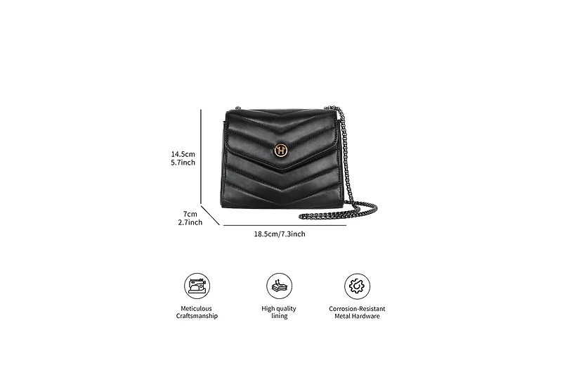Women's Flap Chain Bag Classic Quilted Victoria Hyde