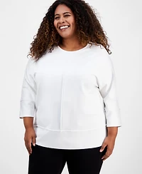 Jones New York Plus Dolman-Sleeve Tunic Top