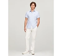 Tommy Hilfiger Men's Cotton Heritage Gingham Short-Sleeve Oxford Shirt