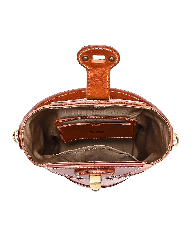 Old Trend Begonia Vintage Bucket Crossbody Bag