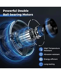 Gouun 20 Inch Wall Mount Fan with 3 Fan Speeds and Adjustable Tilt Head