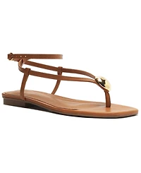 Arezzo Women's Zuri Square Toe Flat Sandals