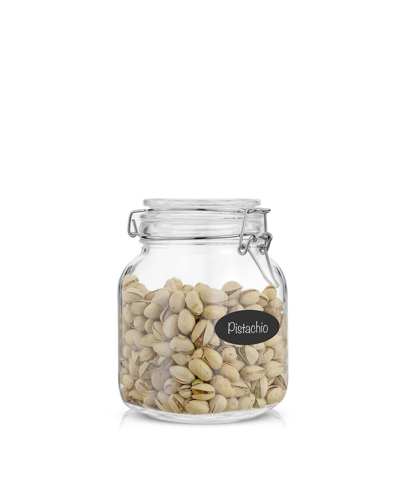 JoyJolt Airtight Set of 3 Glass Jars Storage Canister