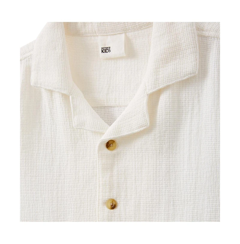 Cotton On Big Boys Little/Big Cabana Short Sleeve Shirt