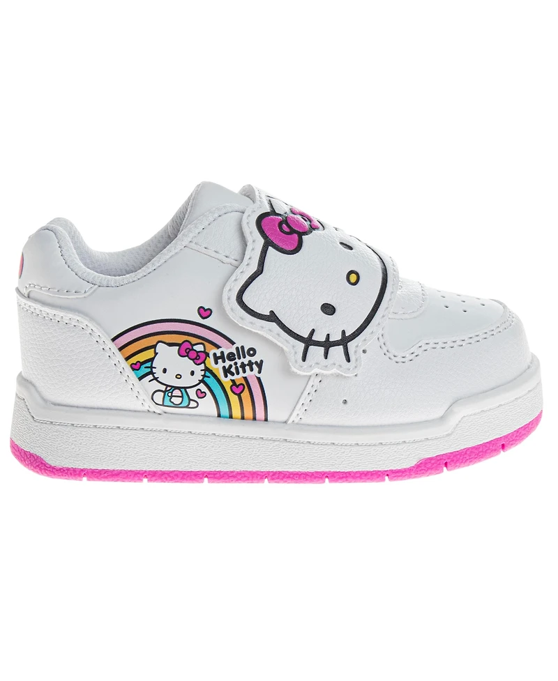 Hello Kitty Toddler and Little Girls Hook and Loop Casual Sneakers