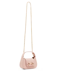 Anne Klein Crystal Horsebit Top Handle Small Crossbody Bag