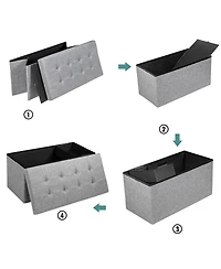 Gouun 31.5 Inch Fabric Foldable Storage with Removable Storage Bin