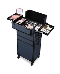 Byootique 3-Piece Makeup Train Cases Cosmetic Organizer Kit