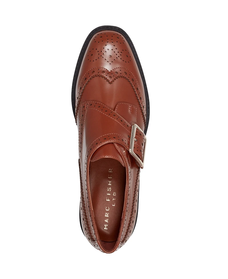 Marc Fisher Ltd Women's Remona Buckle Wingtip Oxford Shoes