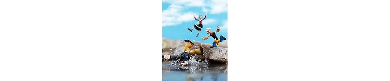 Boss Fight Studio Power Stars J. Wellington Wimpy Action Figure – Retro Style Collectible Figurine from Popeye Meets Sindbad Color Animation wi