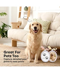 KeaBabies Bitsy Inkless Baby Hand and Footprint Kit, Two-sides Baby Christmas Photo Ornaments, Personalized Baby Keepsake Gifts