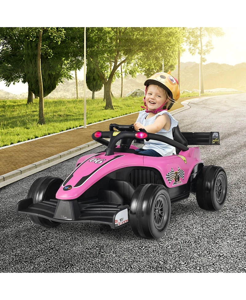 Skonyon 12V Kids Ride on Electric Formula Racing Car with Remote Control