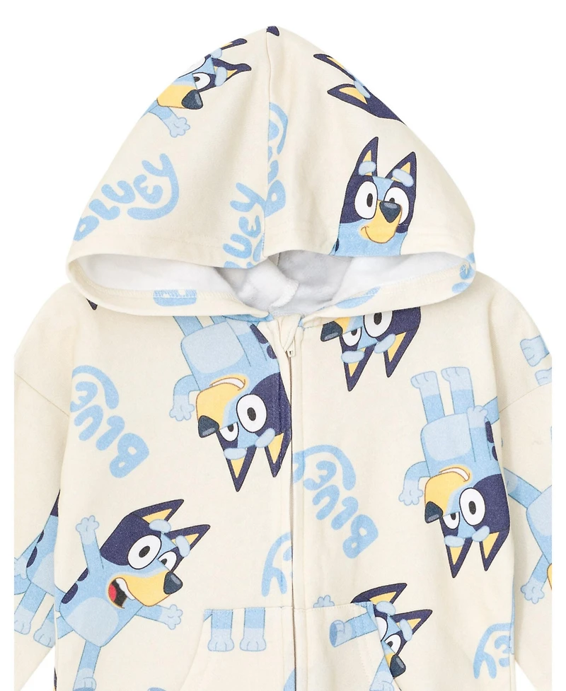 Bluey Fleece Zip Up Coverall