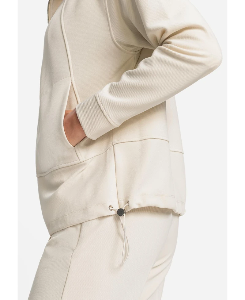 Olsen Women's Zip Front Hoodie Jacket