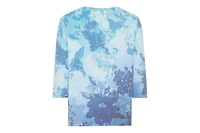 Olsen Women's Abstract Floral Print Shirt