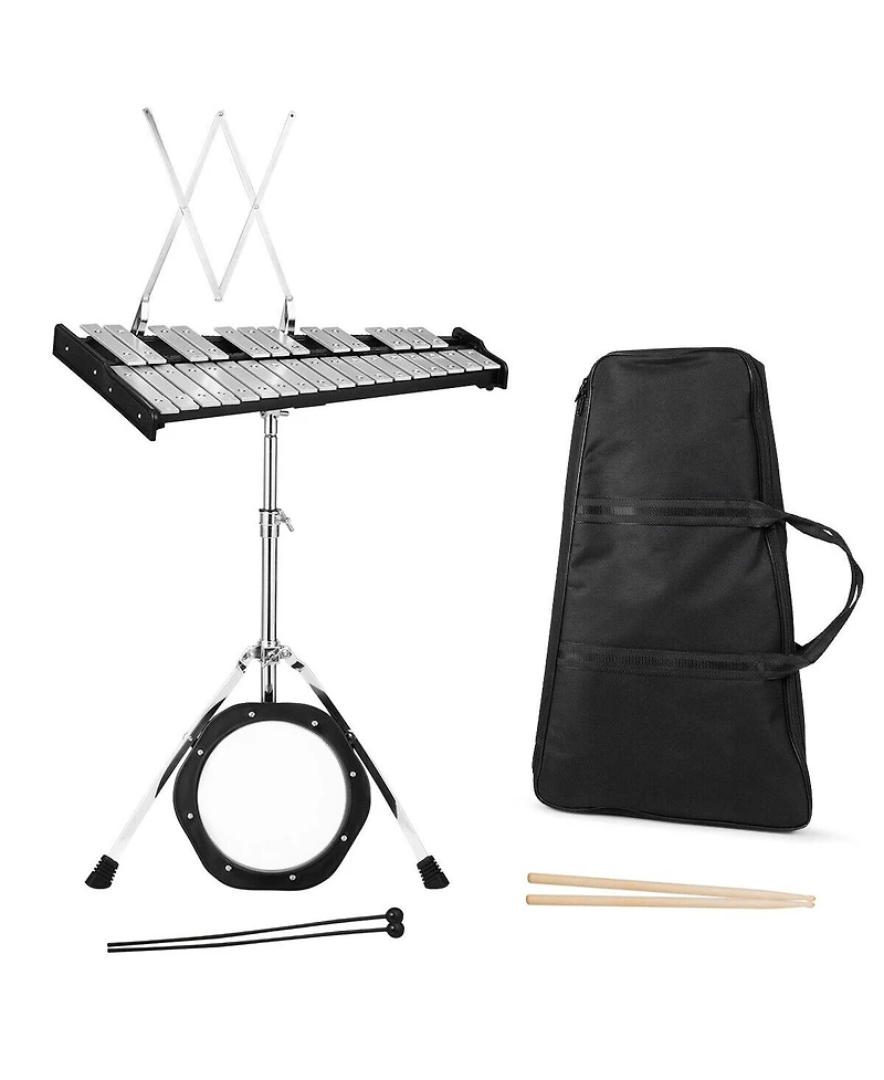 Skonyon 30 Notes Percussion with Practice Pad Mallets Sticks Stand